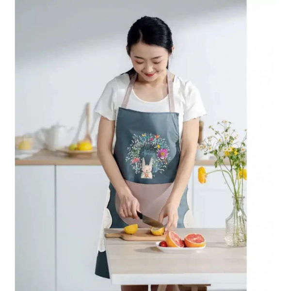 Hand-Wiping Waterproof Kitchen Apron