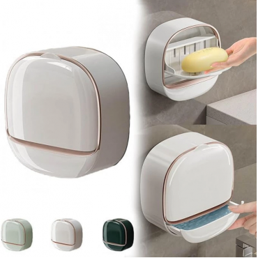 Wall-mounted soap holder