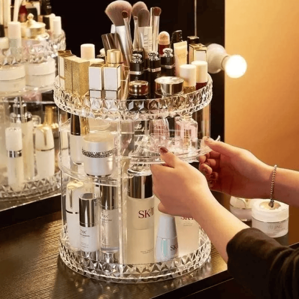 Cosmetics Organizer, Rotatable 360 degree