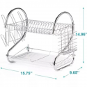 2 Layer Plate Storage - Kitchen Rack