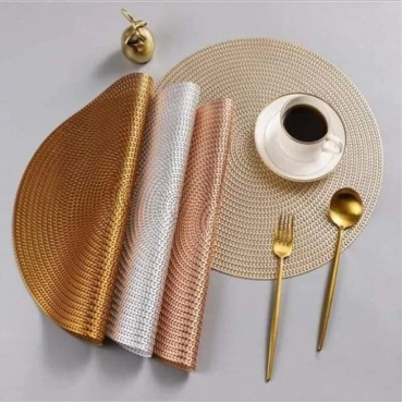 PVC Dining Mat (6pcs- 1 Set)