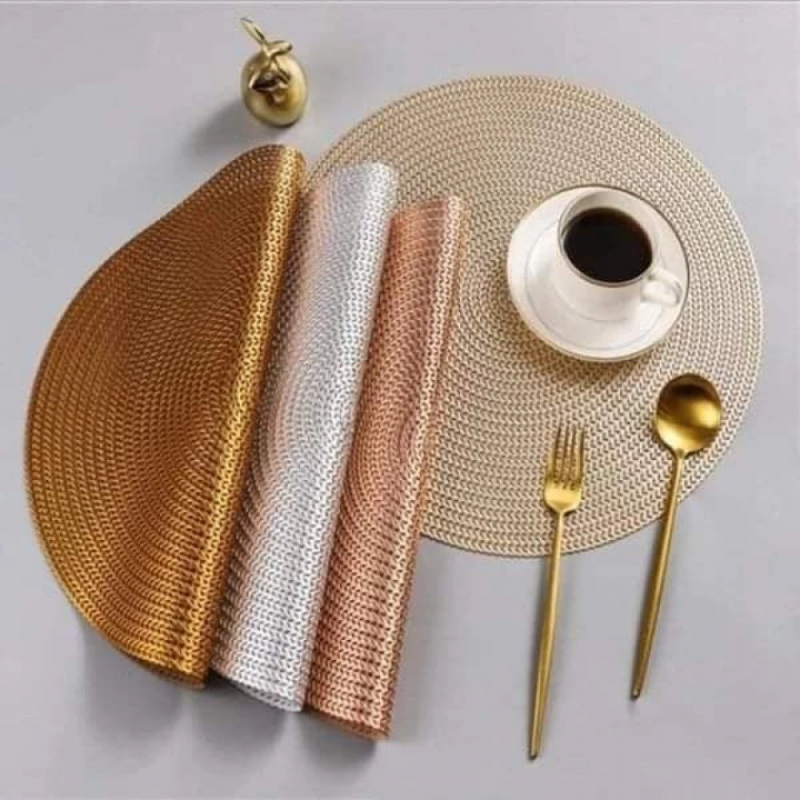 PVC Dining Mat (6pcs- 1 Set)