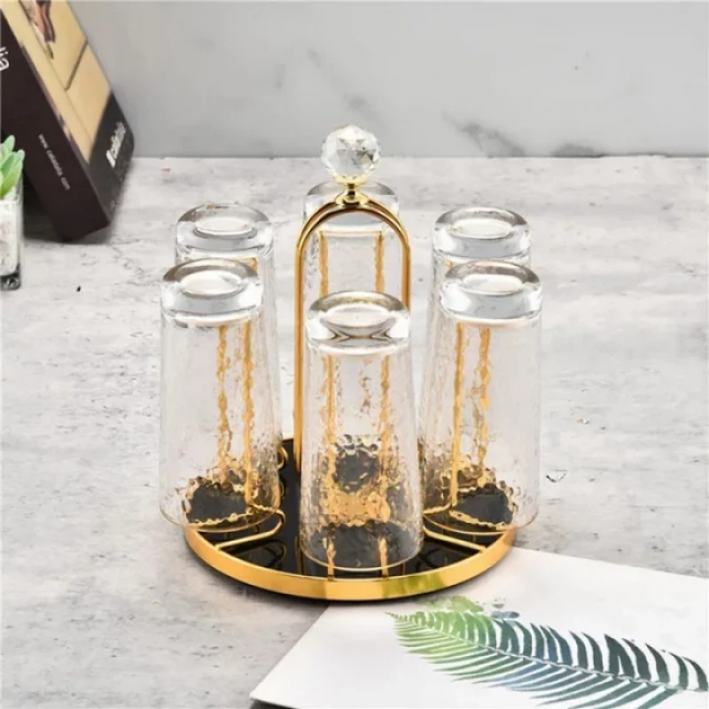 Golden Glass Stand Holder