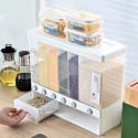 Kitchen Storage Box (6-Grid Dry Food Dispenser)