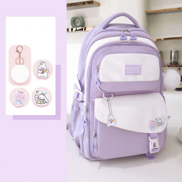 Premium Kids School Backpack class 2-10 (purple)