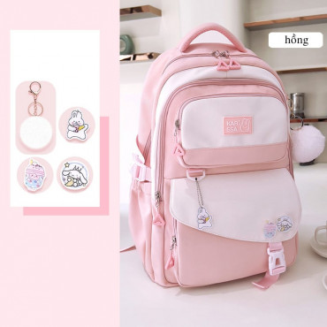 Premium Kids School Backpack class 2-10 (Pink)