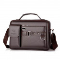 Men's Shoulder Bag 9 / 12 inch (Coffee)