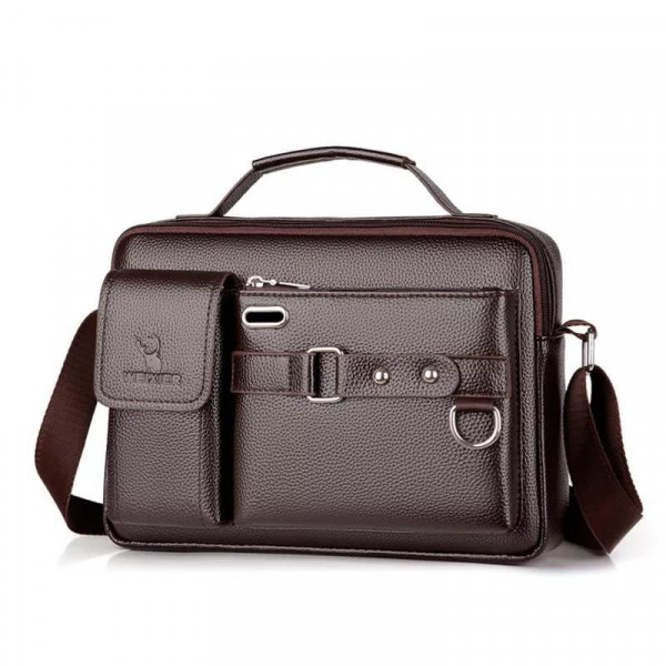 Men's Shoulder Bag 9 / 12 inch (Coffee)