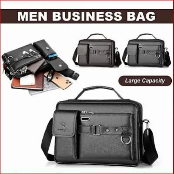 Men's Shoulder Bag 9/12 inch (Brown)