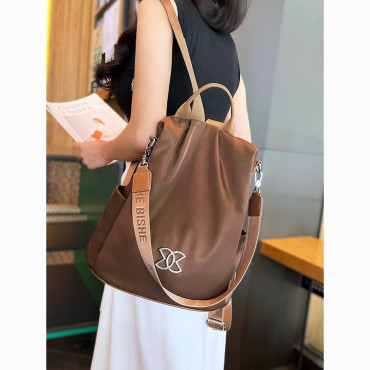 Anti thef Women Large Capacity Outdoor Tote Bag (brown)