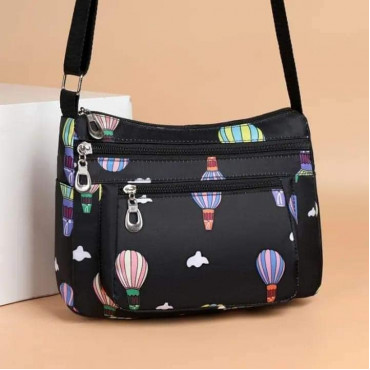 Korean Crossbody Bag  (Black)