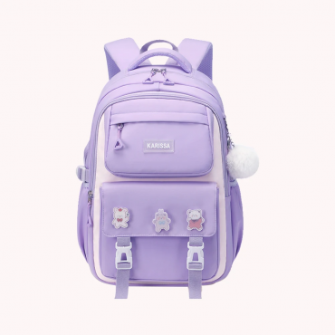  Kids Backpack Children School Bags Waterproof Primary Schoolbag Book Bag (purple) Code : 196