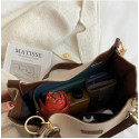 Signature Classic shoulder women's tote bags{meroon}