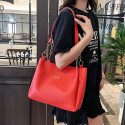 Signature Classic shoulder women's tote bags{meroon}
