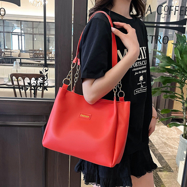 Signature Classic shoulder women's tote bags{meroon}