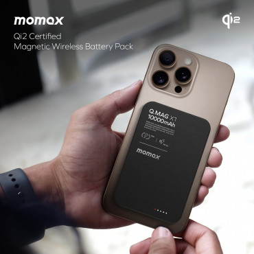 .10000mAh magnetic wireless Battery Pack momax .Ultra Slim Q.MAG X1. 15W    . বাংলাদেশের সবচাইতে কম প্রাইজে| অফার থাকবে আগামী 3দিন|