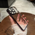 Luxury Anti Yellow Crystal Clear Hard Plating Case With Attached Camera Lens Protector .  	iphone এর কভার, মোবাইল না 