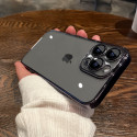 Luxury Anti Yellow Crystal Clear Hard Plating Case With Attached Camera Lens Protector .  	iphone এর কভার, মোবাইল না 