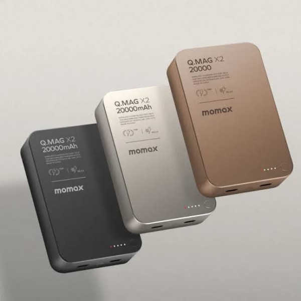 20000mAh magnetic wireless Battery Pack momax .Ultra Slim Q.MAG X2. 35W    . বাংলাদেশের সবচাইতে কম প্রাইজে| অফার থাকবে আগামী 3দিন|