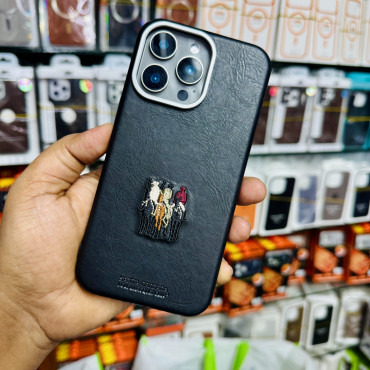 Premium 3Santaa case leather  texture case