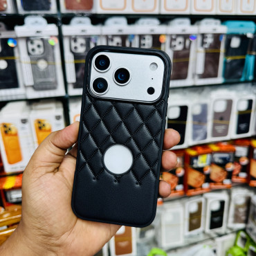 Suitable cross border premium leather logo cut soft case