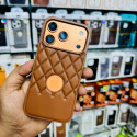 Suitable cross border premium leather logo cut soft case