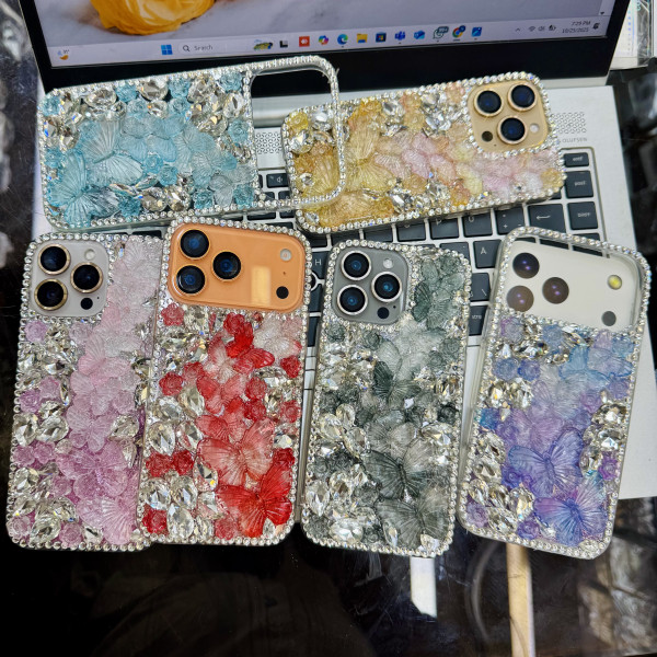   Real Stone butterfly premium case