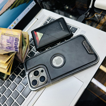 High-end magnetic new iPhone mobile phone case folding card holder suitable for leather case 