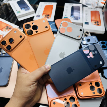 Only স্টিকার সাইট frame  থাকবে না	iphone back shell 17 convert with 13-17pro max case