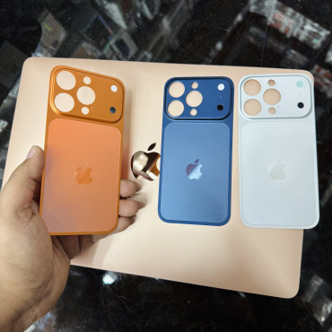Gorilla glass Metal back shell সকল iPhone করে ফেলুন update ⬆️ 17pro max and 17pro (No have bupmer) only back sell  790 tk .side বাম্পার সহ 1190tk total )