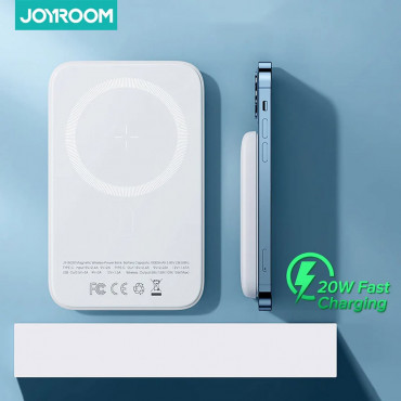 Original 10000mAh magnetic wireless Battery Pack joyroom .Ultra Slim 20W.   ডিসকাউন্ট থাকবে আগামী ৩দিন বাংলাদেশ চ্যালেঞ্জ প্রাইজে।