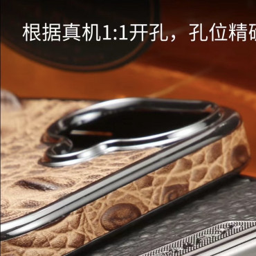 Crocodile skinCase Anti-Fall Droop resistant ,Scratch resistant , Smooth Texture precise cutouts and Electroplated Bezel Case.