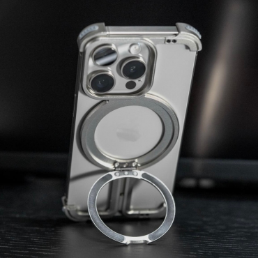 Flexible Shockproof Highly Metal Protective Pivot Guard Werless Magnetic Ring Stand Anti scratch Case