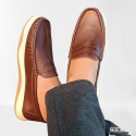 Genuine COW Leather Light Weight Casual Shoes L-02