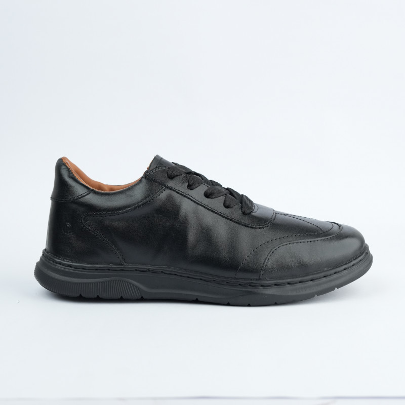 Xperia Lite Leather Sneakers | Black | XBL-03L