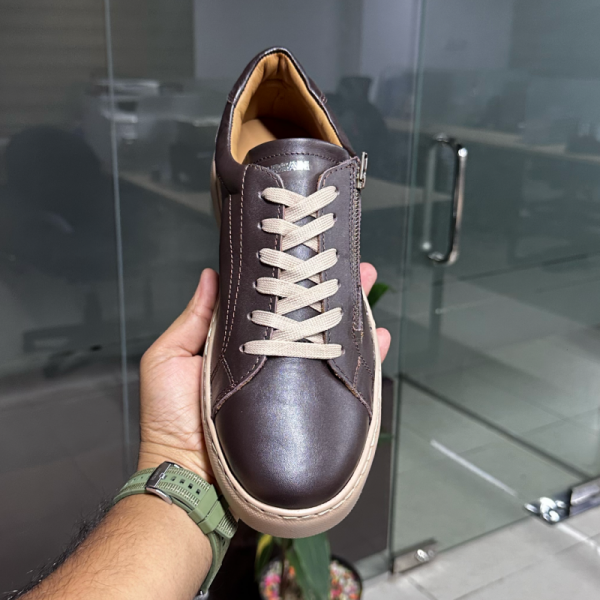 New Nappa Lite Leather Sneakers| Dark Brown| NBR-06N