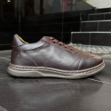 Leather Sneakers Xperia Lite | Dark Brown | XBR-03L