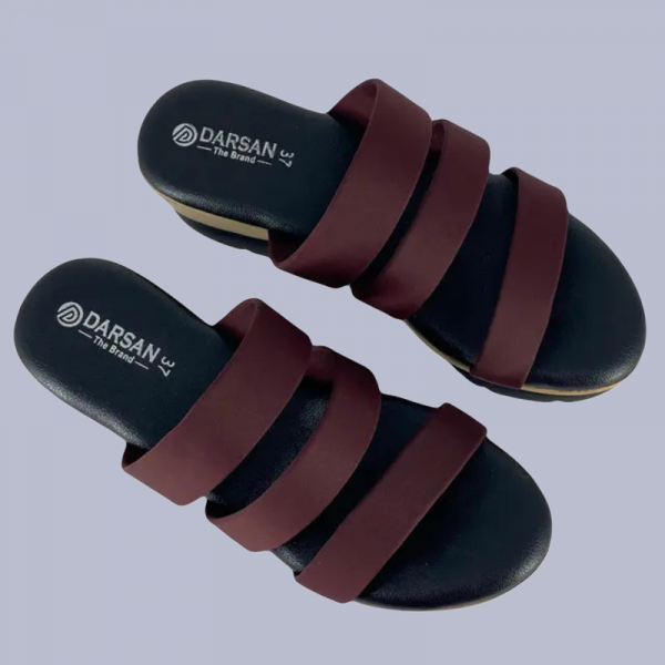 DARSAN Ladies Sandal|Maroon |Unique Design|DW-775-06