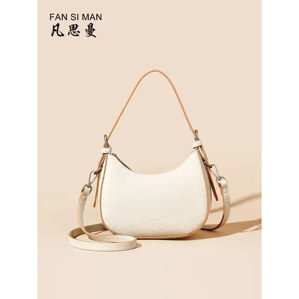 Women’s High-end Underarm All-match Crossbody Bag and Shoulder Bag (Off-white)