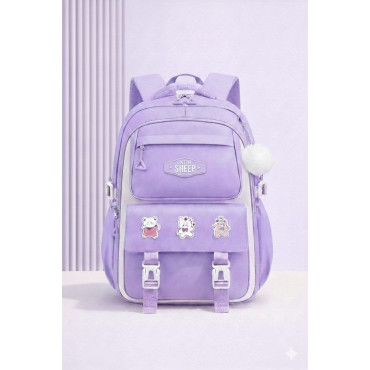 Premium Quality Primary School Book Bag ( purple )