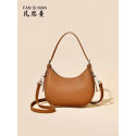 Women’s High-end Underarm All-match Crossbody Bag and Shoulder Bag (Brown)