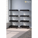 4 Layer Multifunctional Trolley Rack (Black)