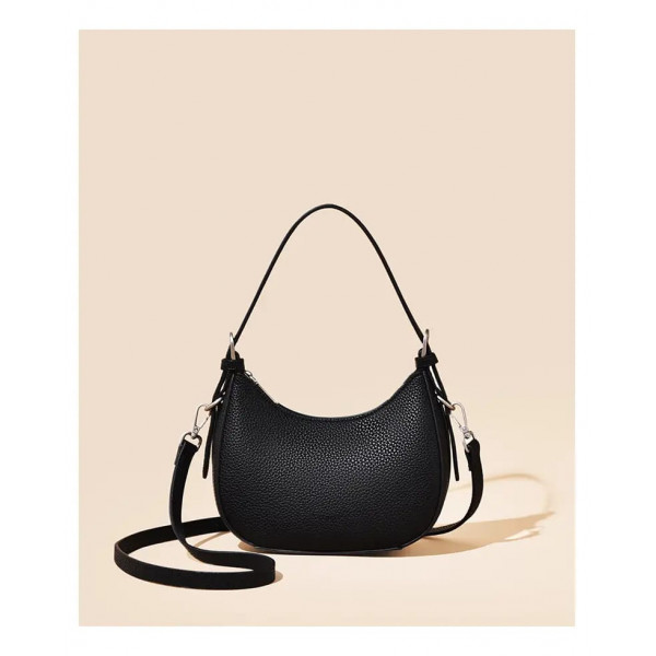  Women’s High-end Underarm All-match Crossbody Bag and Shoulder Bag (Black)