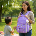 Premium Quality Primary School Book Bag ( purple-2 )