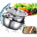 3 IN 1 VEGETABLE CUTTER WITH DRAIN BASKET।
