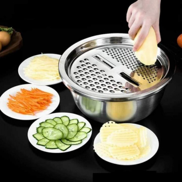 3 IN 1 VEGETABLE CUTTER WITH DRAIN BASKET।