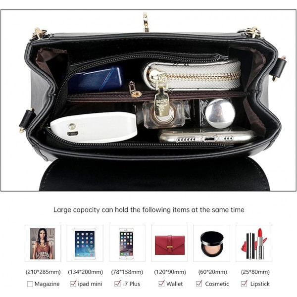 High Quality Kangaroo 4 Handbag-( Black-1 )
