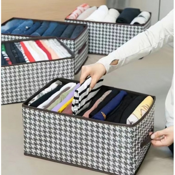 ( ৩ পিচ ) New Printed Cloth Storage Box