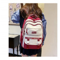 Academy Style Waterproof School Book Bag(Merun Color)