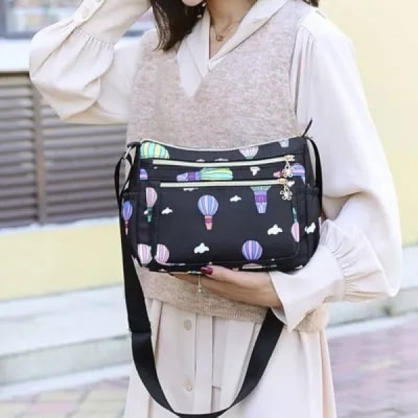 Women Crossbody Korean Bag (Black )